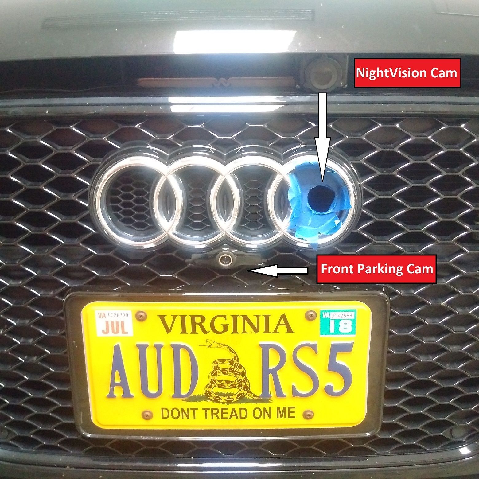 Parking Sensors and License Plate Mount - AudiWorld Forums