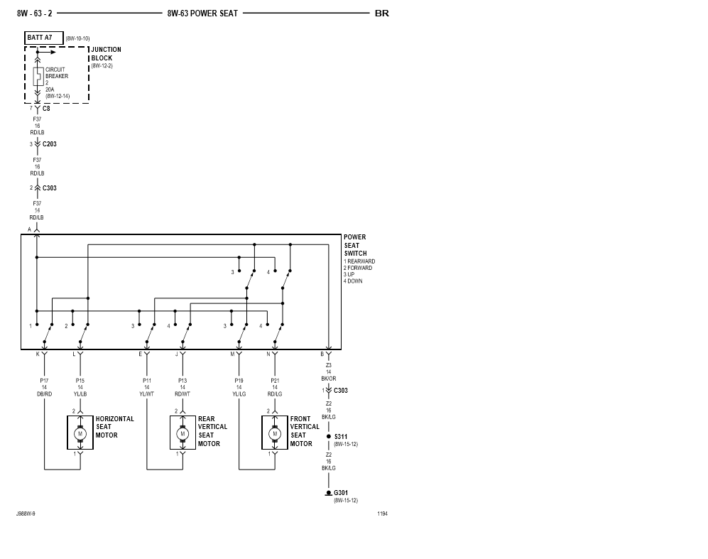 1998 Dodge Ram 1500 Seat Belt Control Wiring Diagram Wiring Diagrams Source