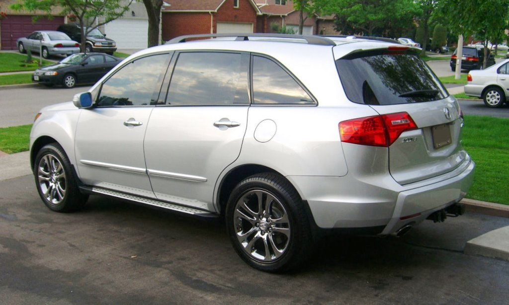 Acura MDX with the optional chrome plated 19" factory rims
