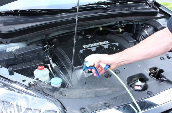 Cleaning engine bay
