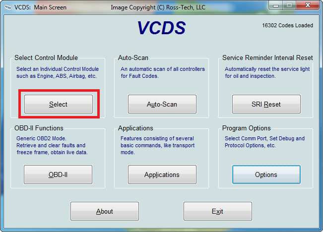 VCDS system