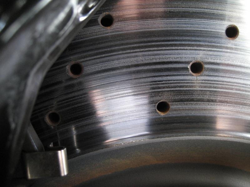Cross drilled rotors often crack at the holes