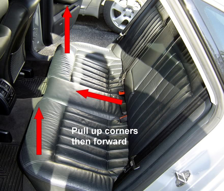 Removing rear seat