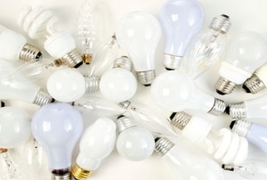 A collection of light bulbs.
