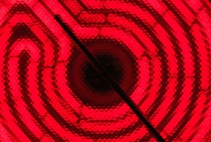 an electric stove burner on high