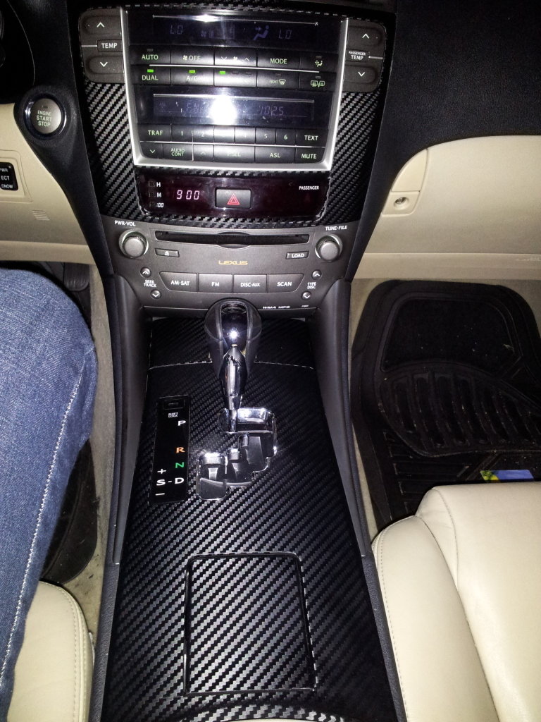 Lexus IS How to Wrap Your Interior in Carbon Fiber Foil