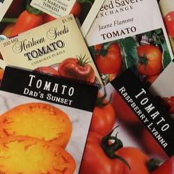 Tomato and pepper seed packages