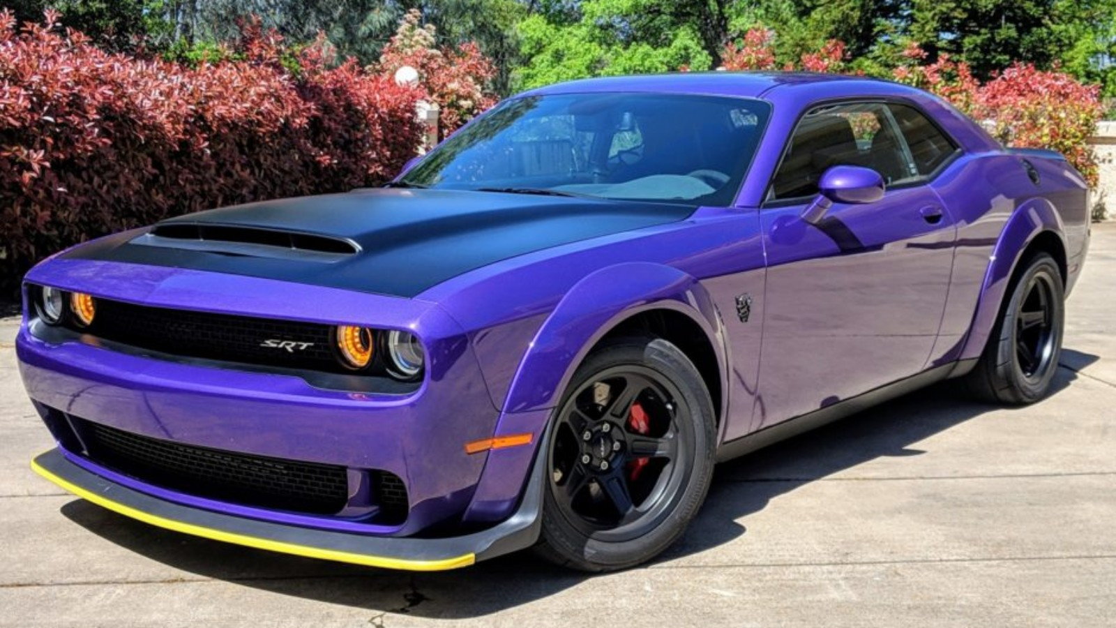 Dodge Challenger srt фиолетовый