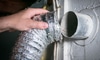 attaching a dryer hose to the vent
