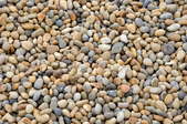 Pile of multicolored pea gravel