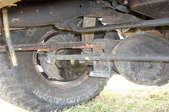 Leaf springs installed in a Jeep Wrangler.