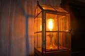 The steampunk electric lantern.