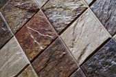 dark, natural colored tiles