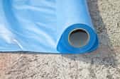 roll of blue vapor barrier