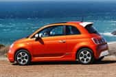 Orange electric car