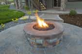 Stone outdoor fire pit
