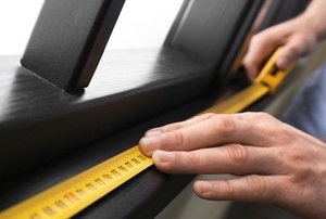 Measuring a window frame