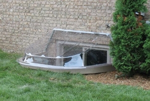 An egress window.
