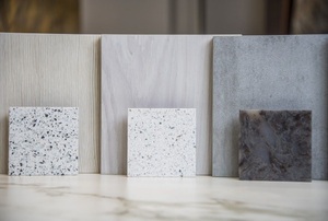 Several varieties of granite samples.