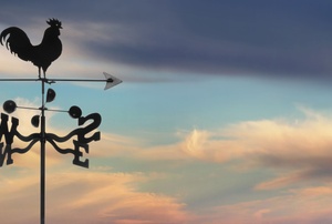 A weathervane.