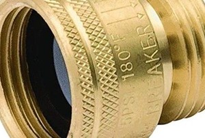 a metal valve