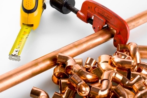 A copper pipe.