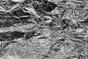 A background of wrinkled tin foil.