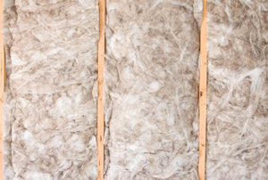Insulation in a wall.