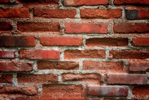A brick wall.
