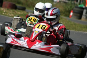 people in go karts