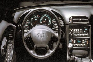 A steering wheel.