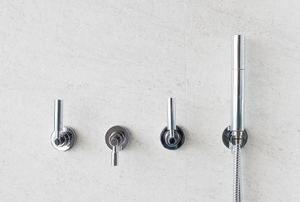 Multiple shower handles.