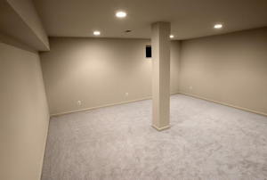 A room with carpet.