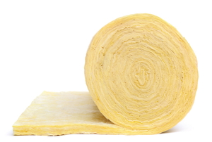 A roll of insulation. 