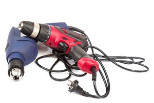 Two power tools against a white background.