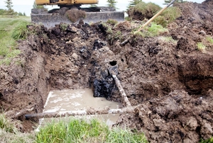 A sewer system.