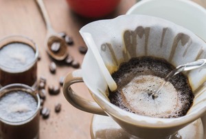 A coffeepot.