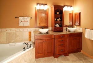 A bathroom vanity.