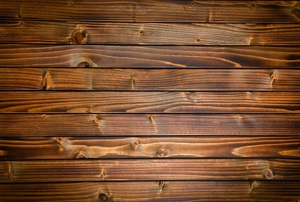 Varnished wooden boards.
