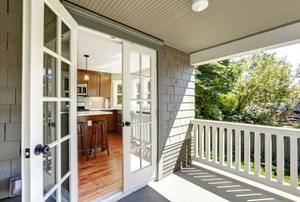 french doors leading into a home