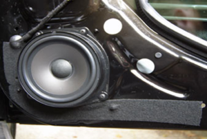 built in car speaker