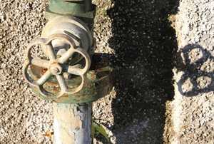 a water shutoff valve