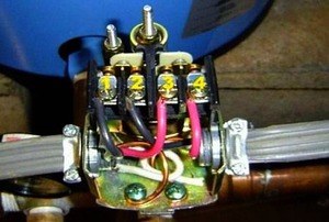 The pressure switch on a well pump.