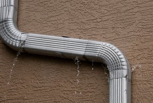 Rain gutters.