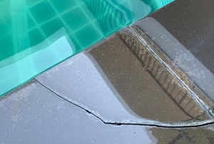 A pool with tiles.