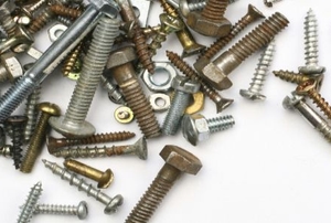 pile of bolts and screws