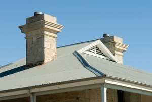 The roof of a house.