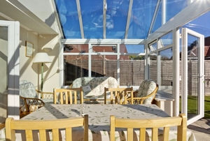 A sunroom.