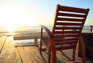 A rocking chair.