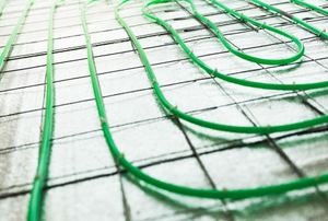 Radiant floor heating.